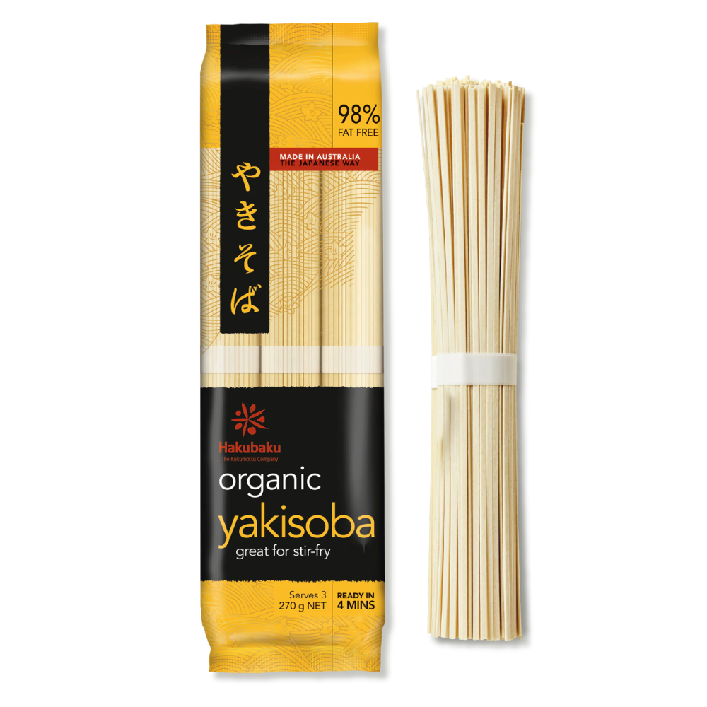 Japan Hakubaku Organic Noodles for Stir Fry, 270g