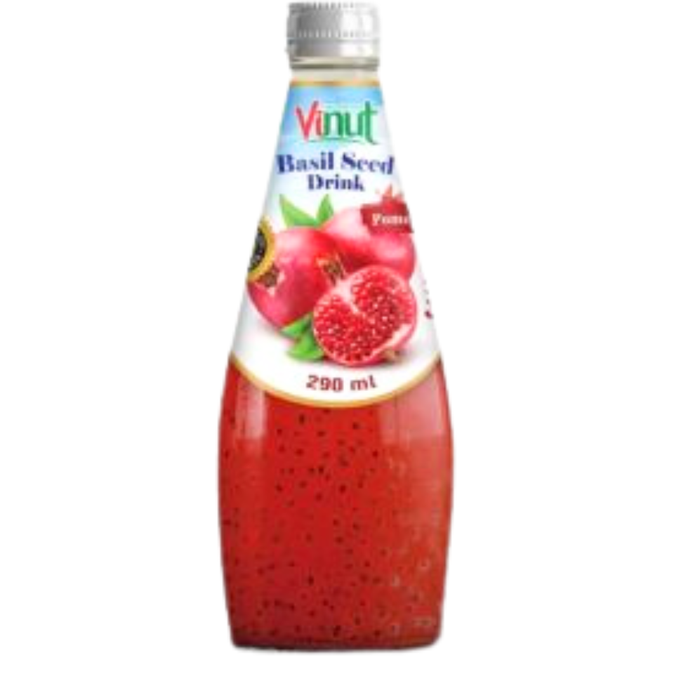 罗勒籽饮料 - 石榴味,290毫升