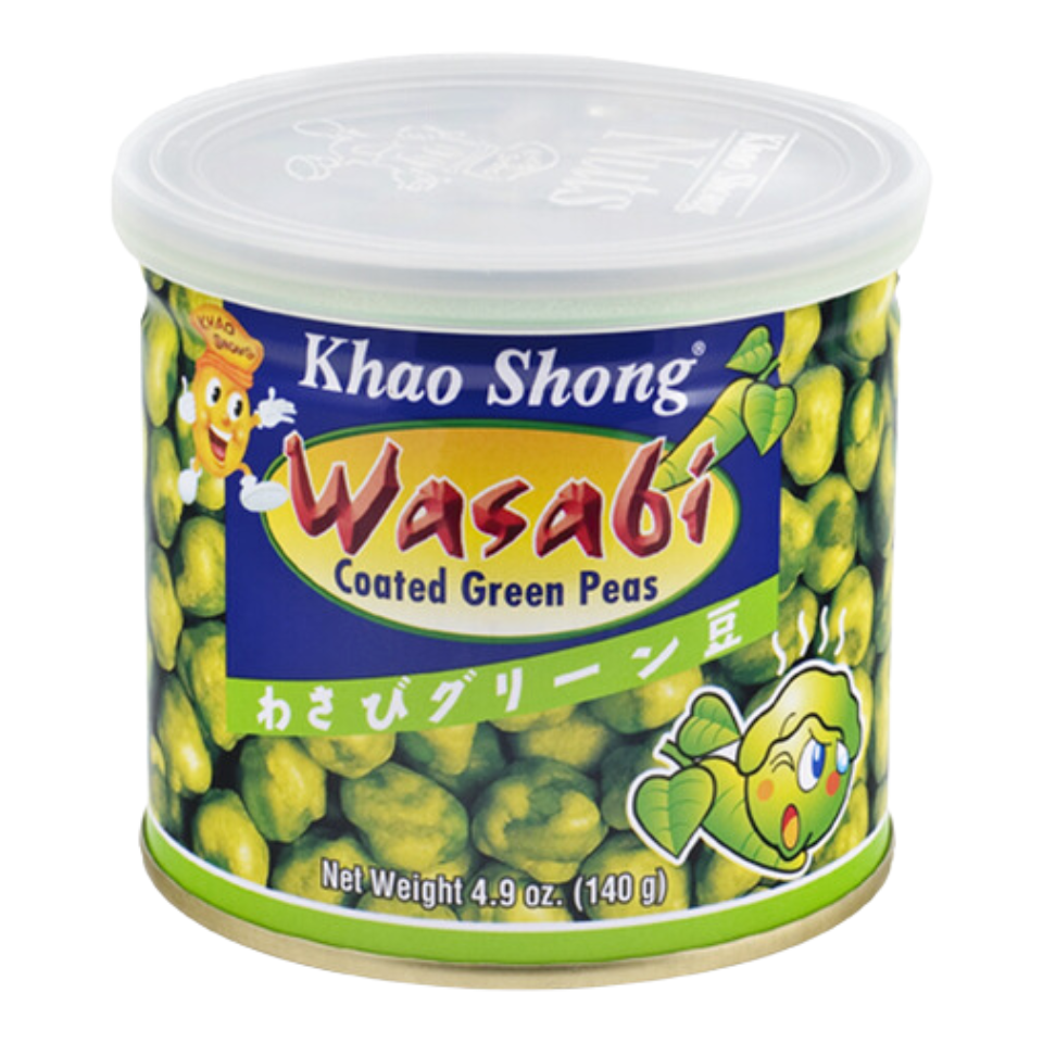 Khao Shong Gröna ärtor Wasabi Snacks - Stark, 140g