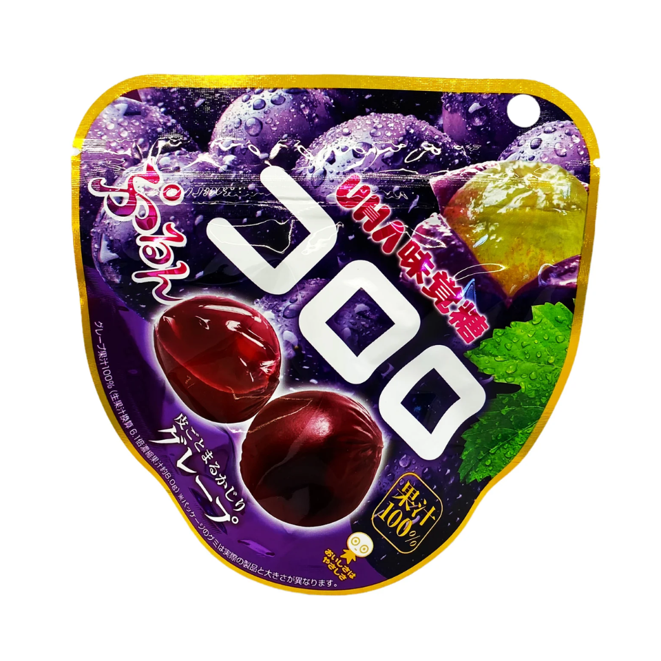 Japanska UHA Kororo Gummy Candy - Druva, 48g