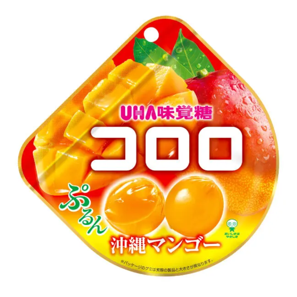 Japanese UHA Kororo Gummy Candy - Mango, 40g