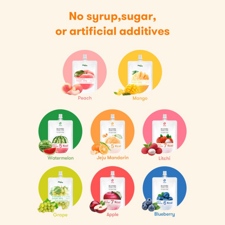 Jelly.B Konjac Jelly - 4 Kcal Lychee Flavour, 150ml