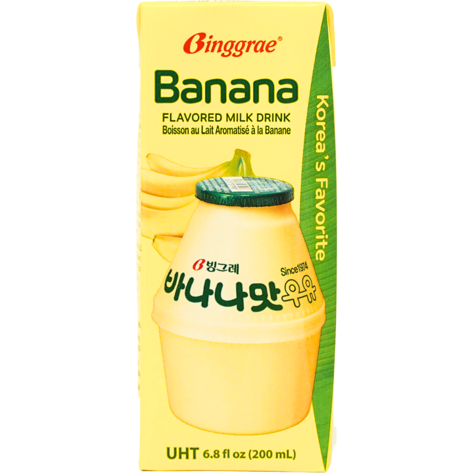 Koreansk Binggrae bananmjölk, 200 ml