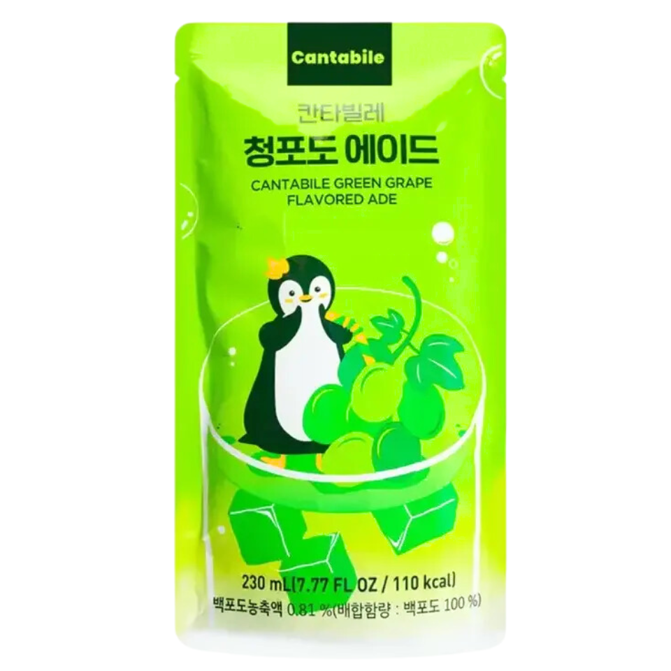Корейский напиток Cantabile Green Grape Ade, 230 мл