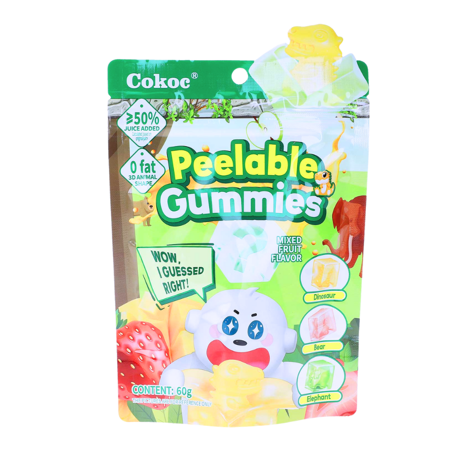Мягкие конфеты Cokoc Peeling - Фруктовый микс, 60 г