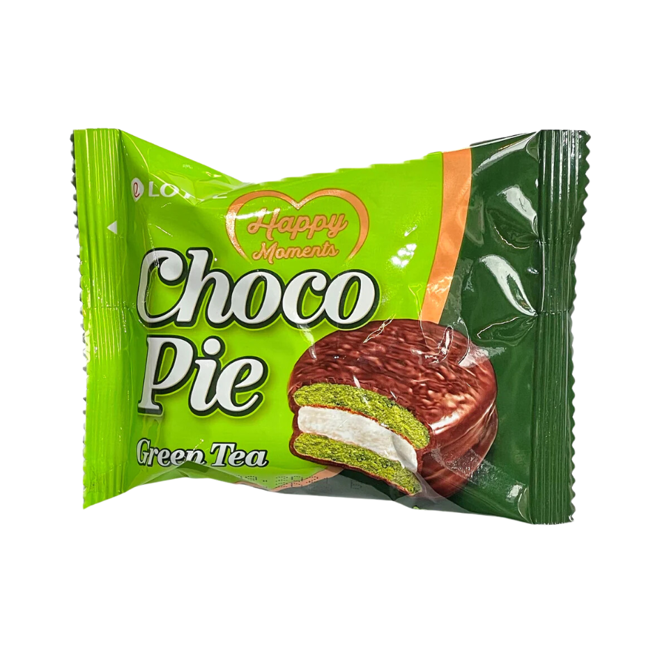 Lotte Chocopie Green Tea, 28g A&A Asian Food Store