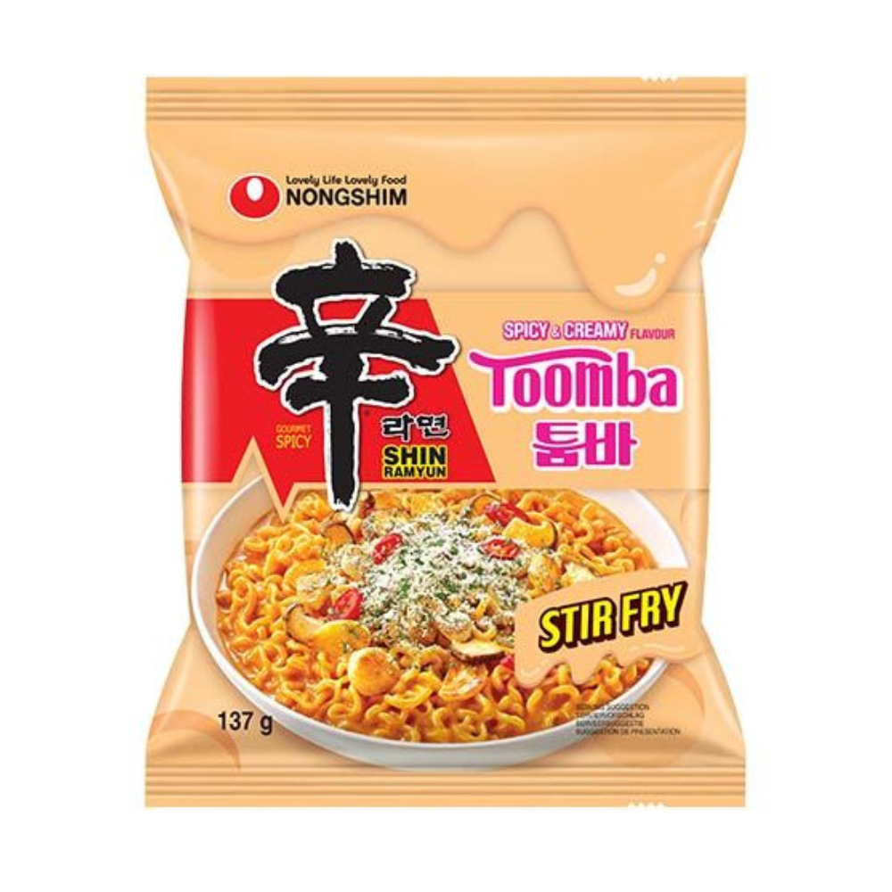Nongshim Shin Ramyun Toomba Spicy & Creamy Stir Fry, 137g