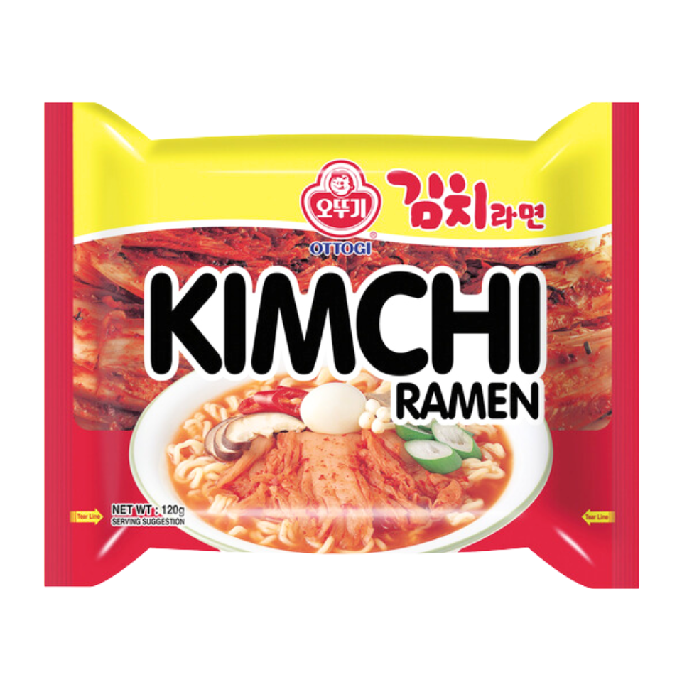 Korėjietiški Ottogi greitieji makaronai - Kimchi Ramen, 120 g