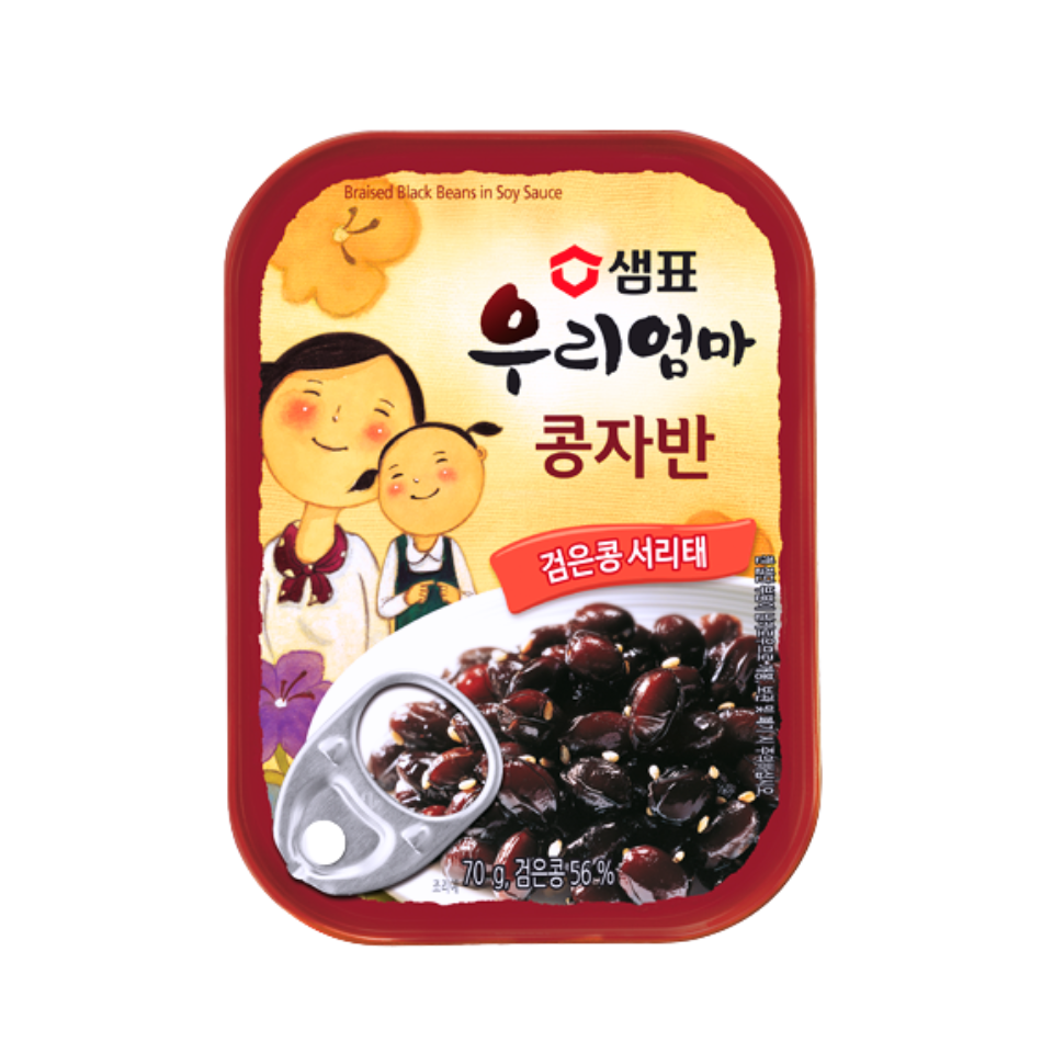 Sempio Braised Black Beans - Soy Sauce (Canned), 70g