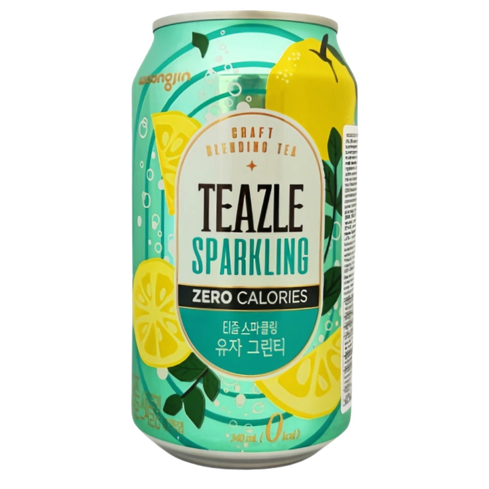 Korean Teazle Sparkling Drink - Citron (0 Calories), 340ml