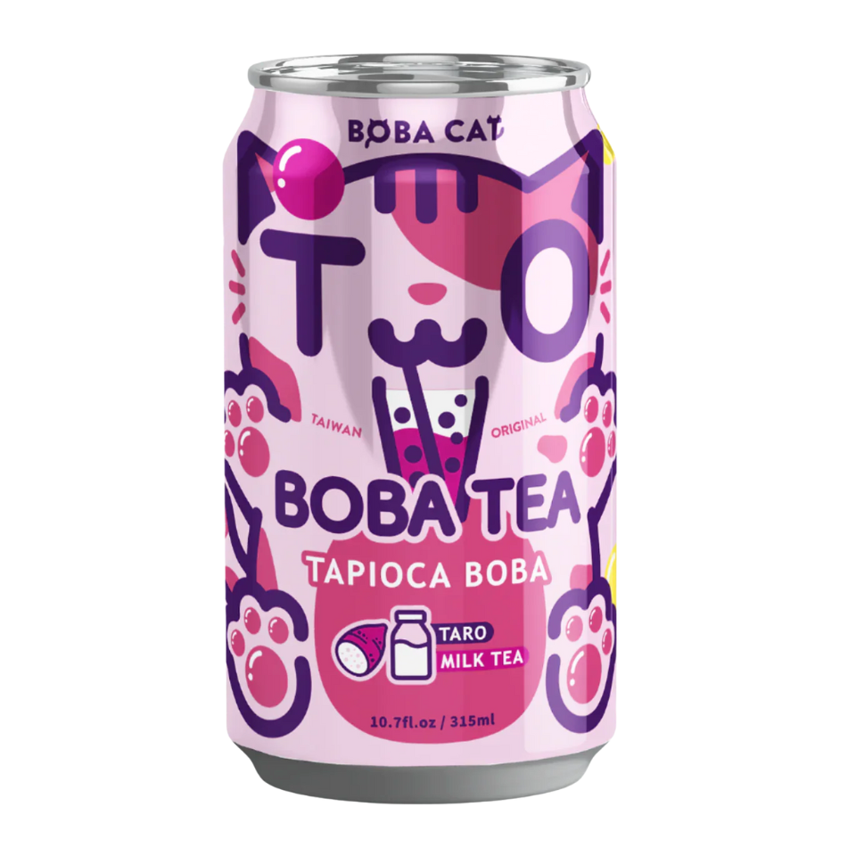 BobaCat Boba Tea - Таро, 315 мл