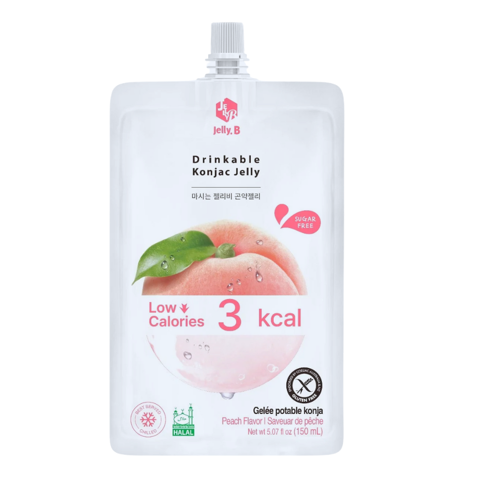 Jelly.B Konjac Jelly - 3 Kcal Peach Flavour, 150ml