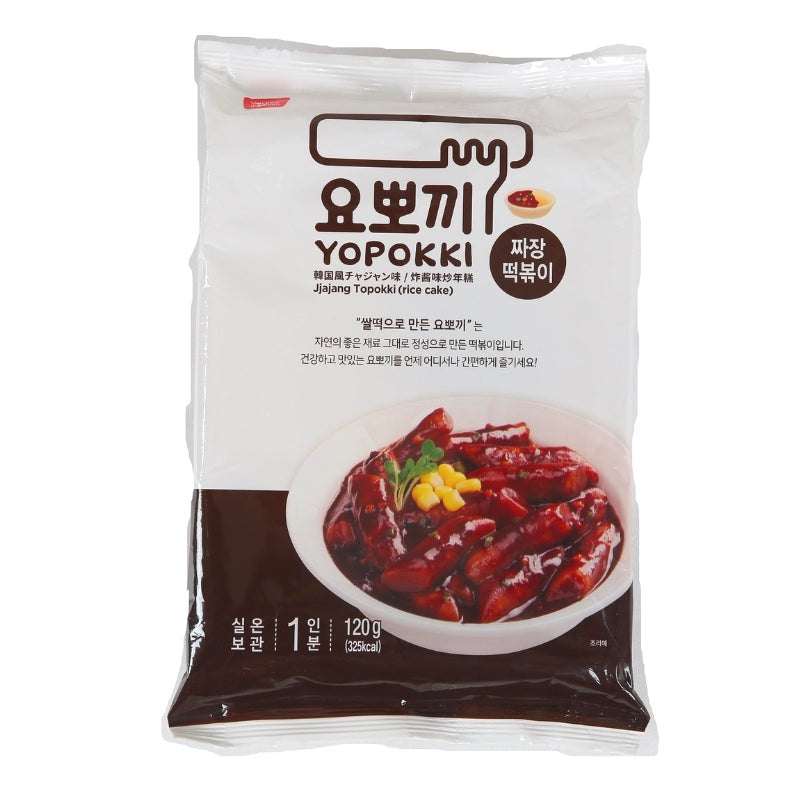 Yopokki Pouch Jjajang Topokki Rīsu kūkas 1 personai, 120g
