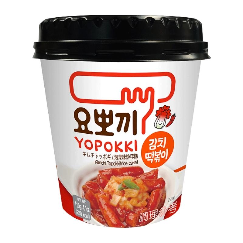 Yopokki Tteokbokki (Koreansk snabb ris kaka) - Kimchi, 115g