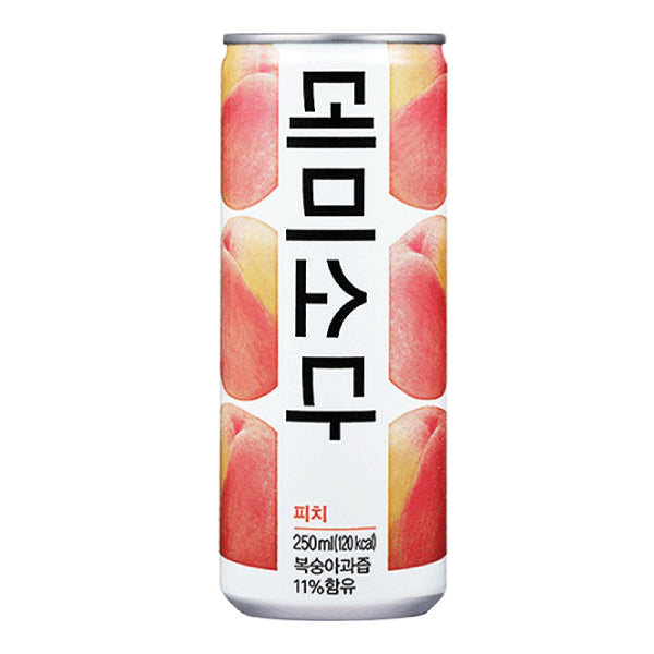 Korėjietiškas Demi Soda gaivusis gėrimas - persiko skonis, 250 ml