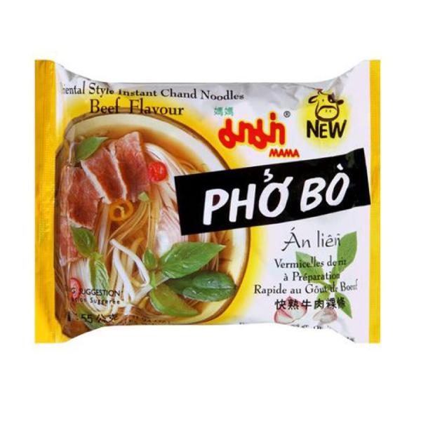 Mama Pho Bo Instant Chand Noodles - Biffsmak, 55g