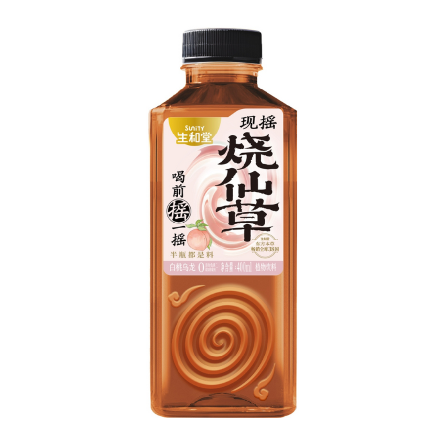 Chinese Herbal Jelly Drink - White Peach & Oolong, 400ml