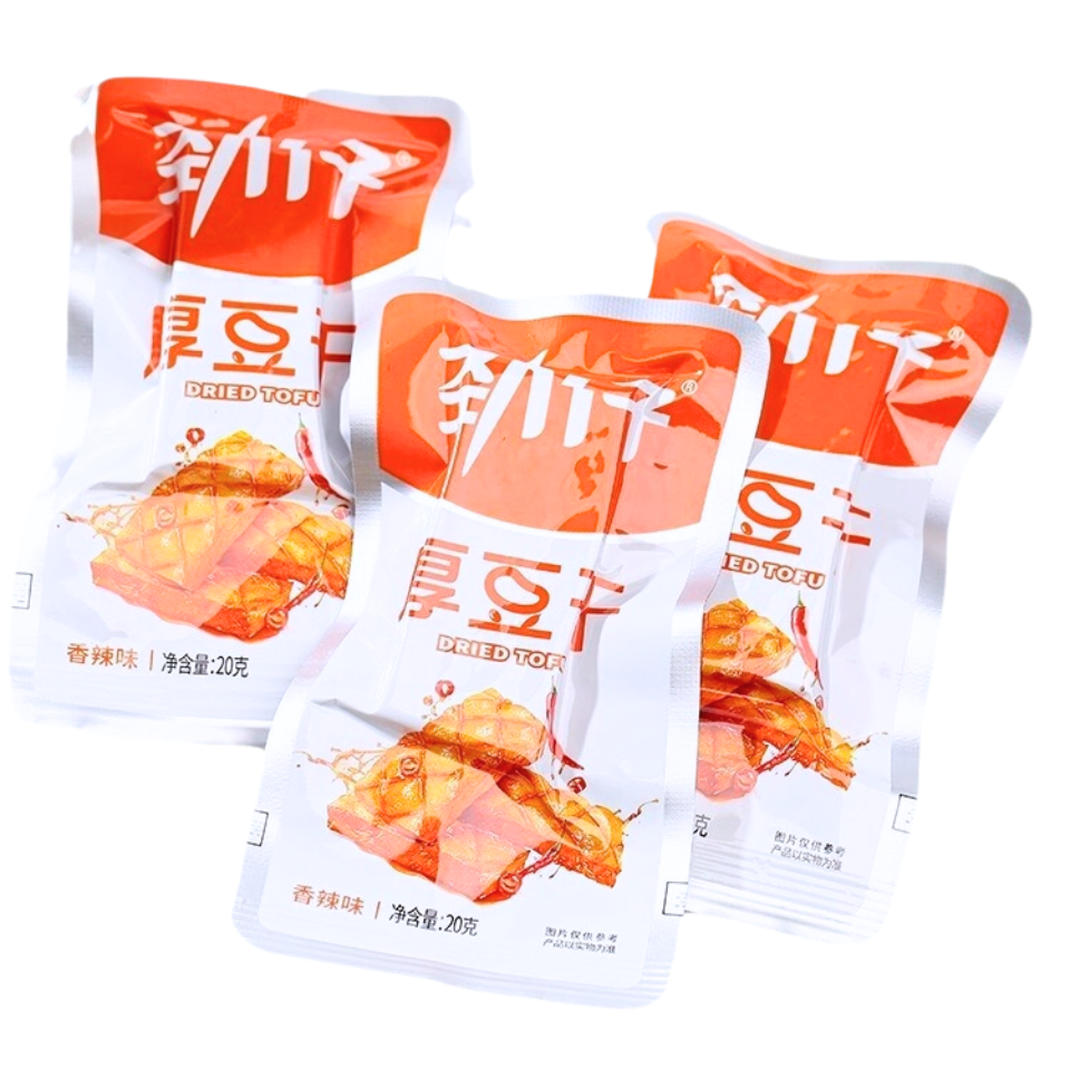 JinZai Dried Tofu - Roasted Spicy, 20g