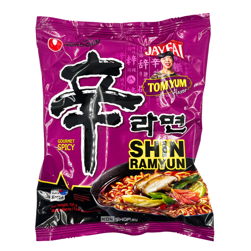 Nongshim Shin Ramyun - Tom Yum Flavour, 123g