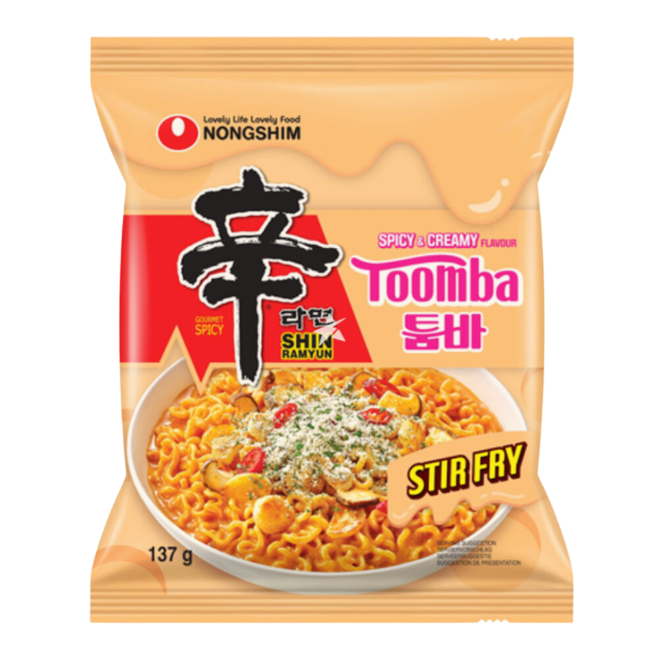 Nongshim Shin Ramyun Toomba острый и кремовый для жарки, 137 г