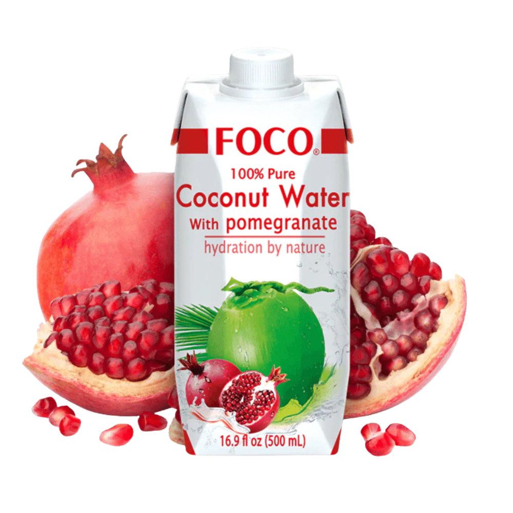 FOCO Coconut Water with Pomegranate, 500ml