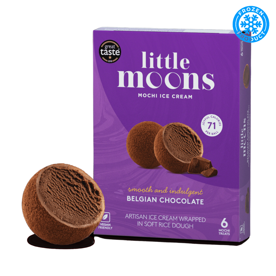 [Frozen] Little Moons Ice Cream Mochi - Belgian Chocolate, 192g
