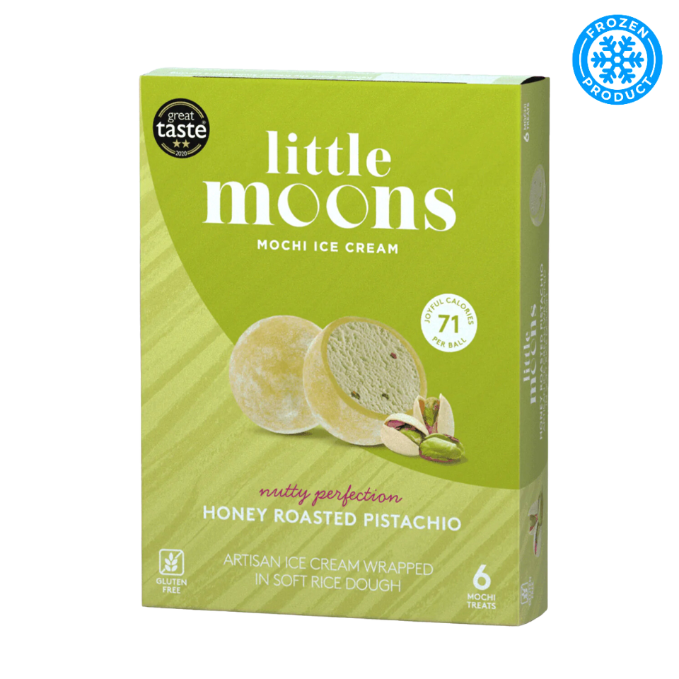 [Замороженное] Мороженое Little Moons Mochi - фисташки жареные в меду, 192г