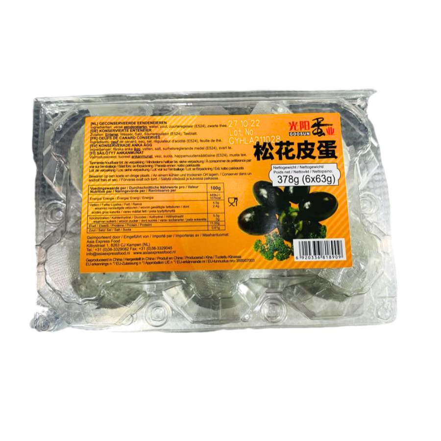 GY Thousand-Year Eggs, 378g (63g*6)