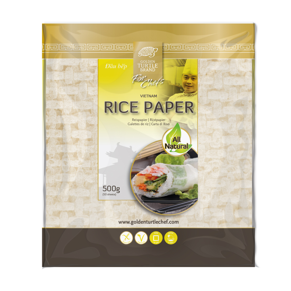 Golden Turtle Chef Rice Paper 19cm (50pcs), 500g