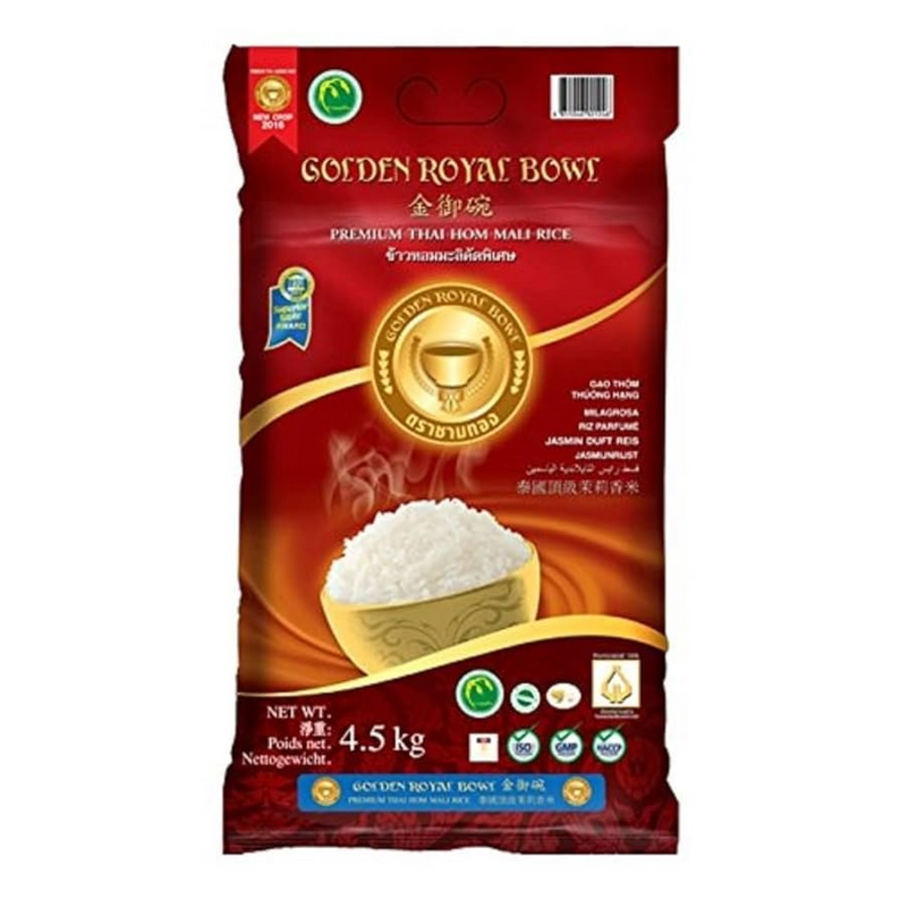 Golden Royal Bowl Premium Thai Jasmine Rice, 4.5kg