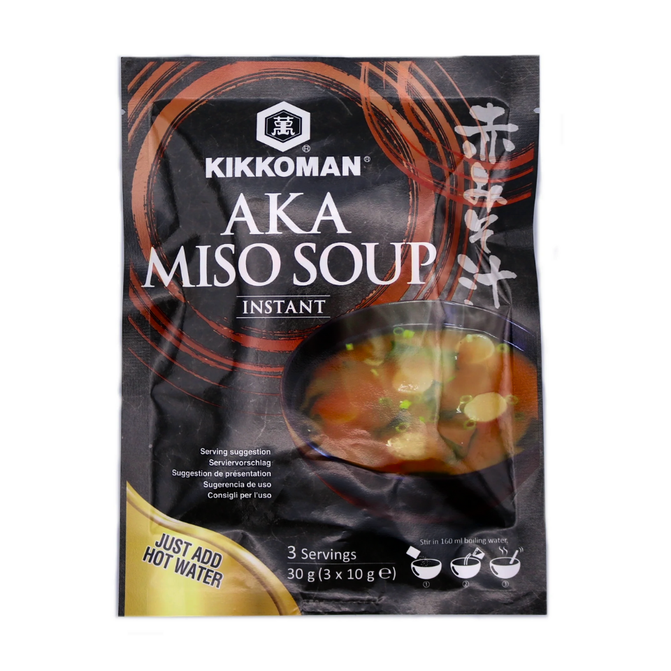 Kikkoman Instant Red (Aka) Miso Soup, 30g (3x10g)