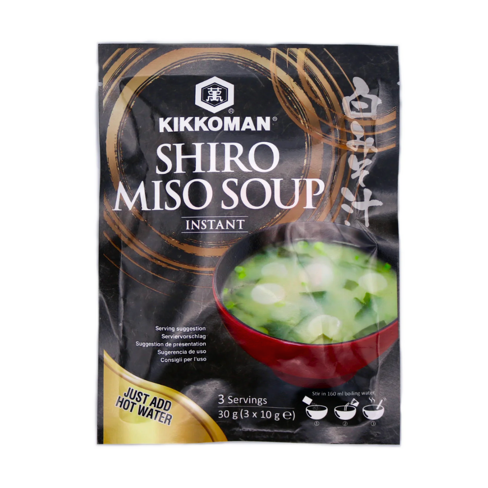 Kikkoman ātri pagatavojama baltā (Shiro) miso zupa, 30g (3x10g)