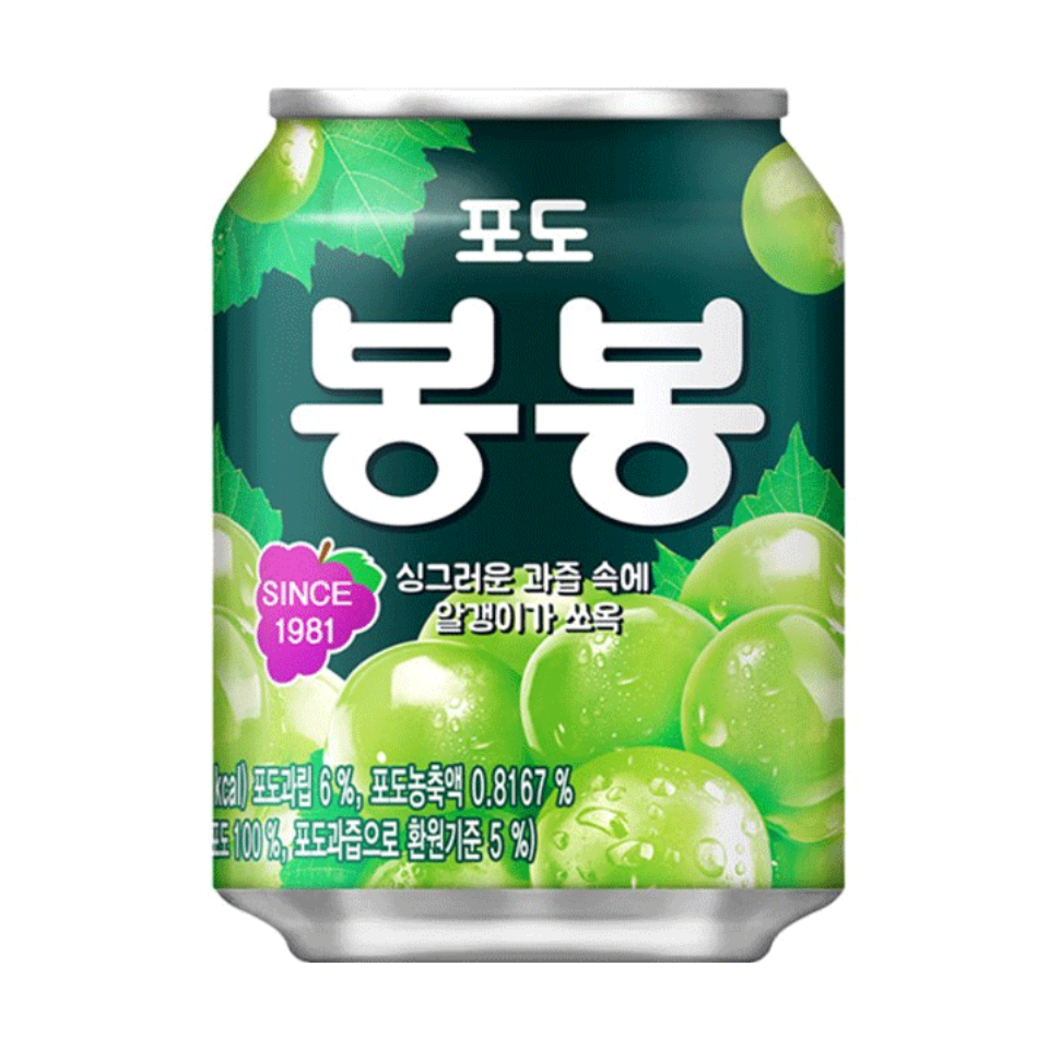 Korean Haitai Juice - Grape Flavor, 238ml