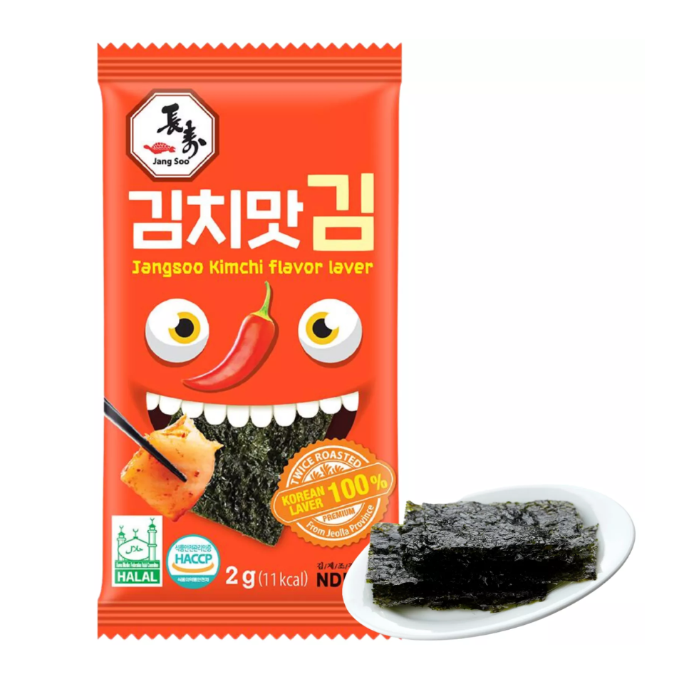 Korean JANGSOO Nori Laver - Kimchi Flavour, 2g