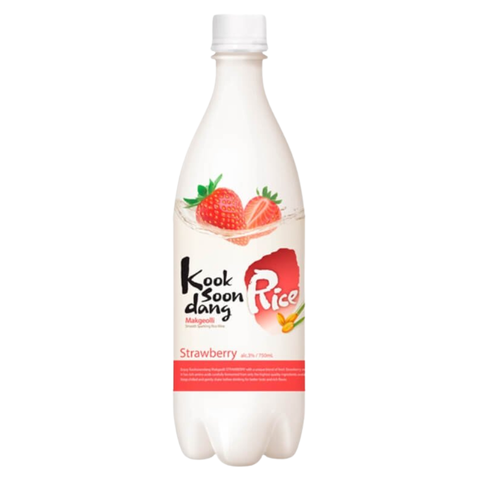 Корейский Kooksoondang Makgeolli Alc 3% - Клубника, 750 мл