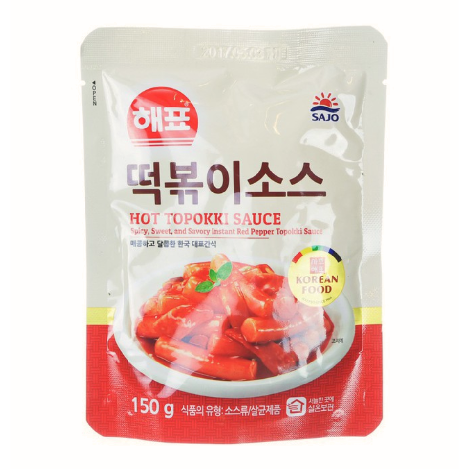 Korean Sajo Tteokbokki Rice Cake Sauce, 150g