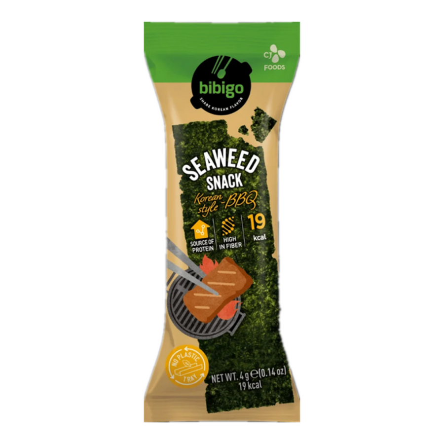 Korean BIBIGO Seaweed Snack - BBQ, 4g