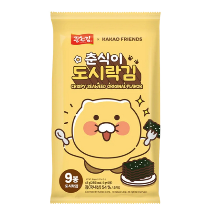 Kwangcheon Kakao Friends Crispy Seaweed Snack, 5g