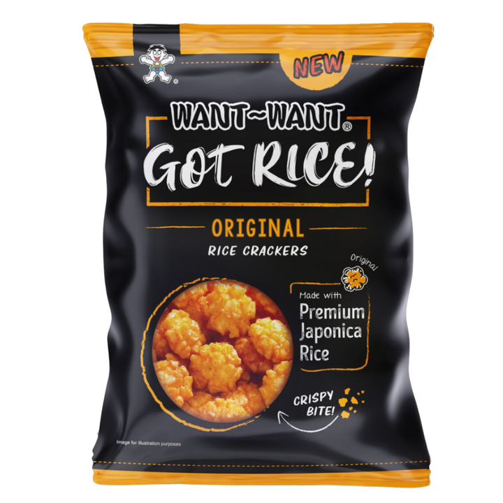 Want Want Rice Crackers - Original Mild Chili Flavour, 85g