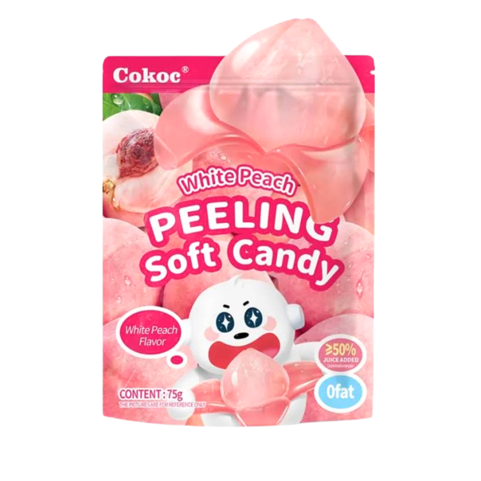 Cokoc Peeling Soft Candy - White Peach, 75g