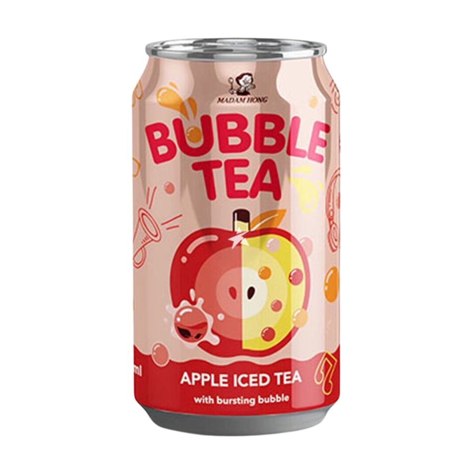 Madam Hong Bubble Tea - Apple Flavor, 320ml