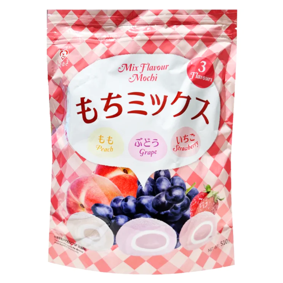 Mix Mochi Peach Grape Strawberry, 510g