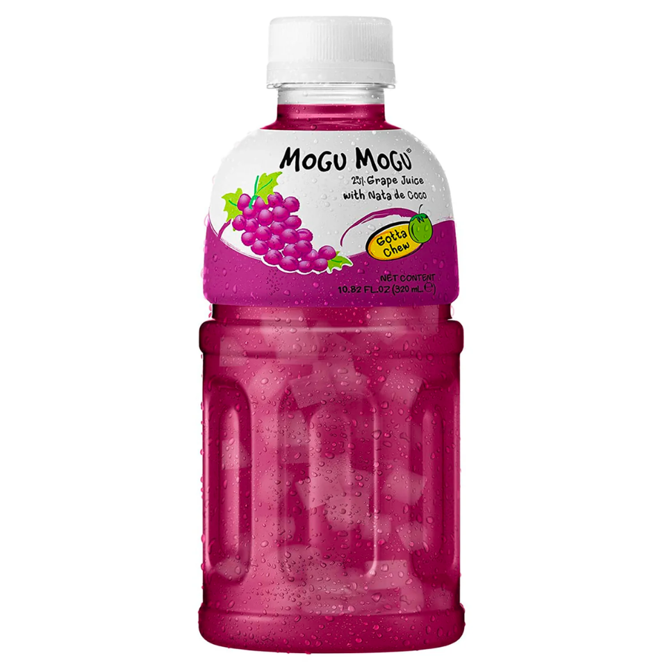 Mogu Mogu Grape Drink with Nata de Coco, 320ml