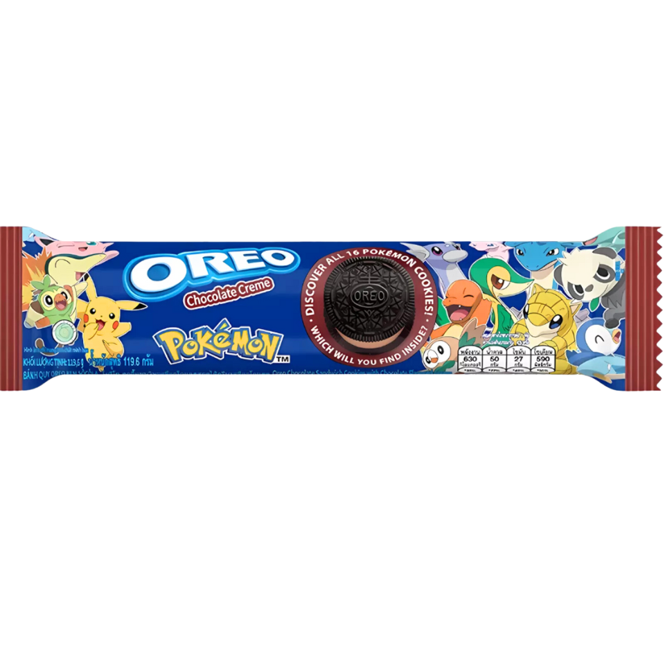 OREO Cookies Rolls Chocolate Filling Pokemon, 119.6g