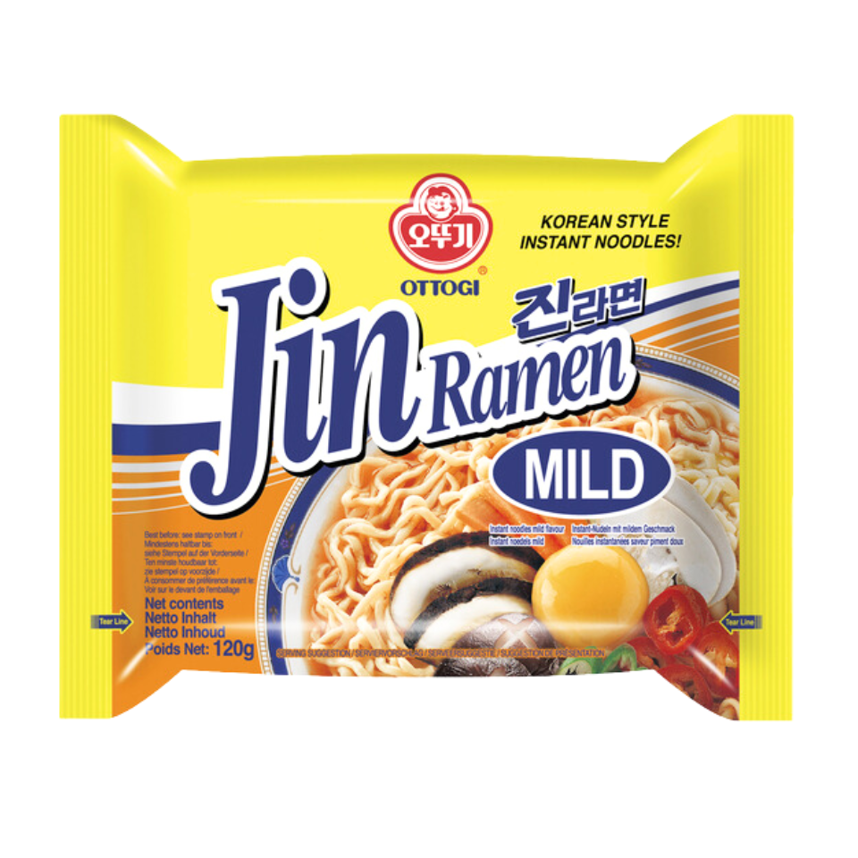 Ottogi Instant Noodles - Jin Ramen Mild, 120g