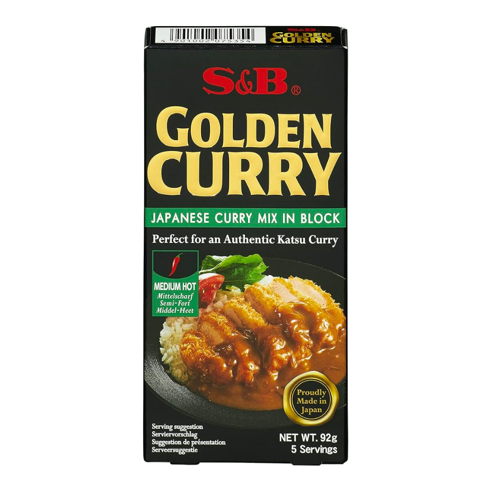 S&B Curry Mix in Block (Medium Hot), 92g