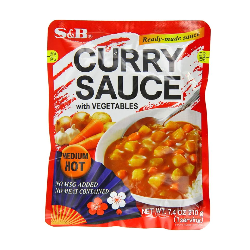 S&B Curry Sauce with Vegetables - Medium, 205ml