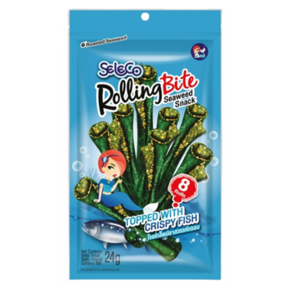 Seaweed Snack Roll with Fish, 24g
