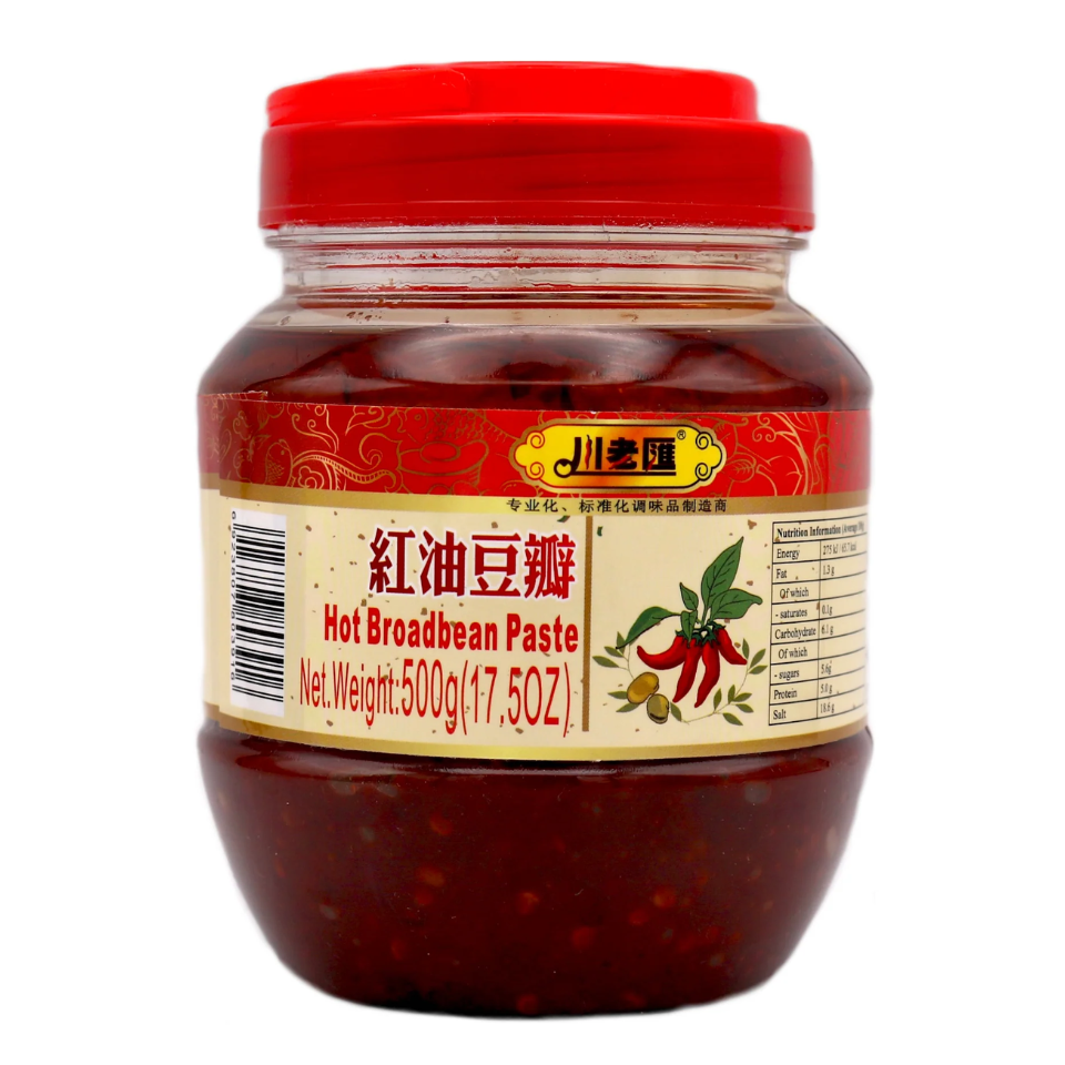Паста из горячих бобов Сычуань, красное масло, 500г
