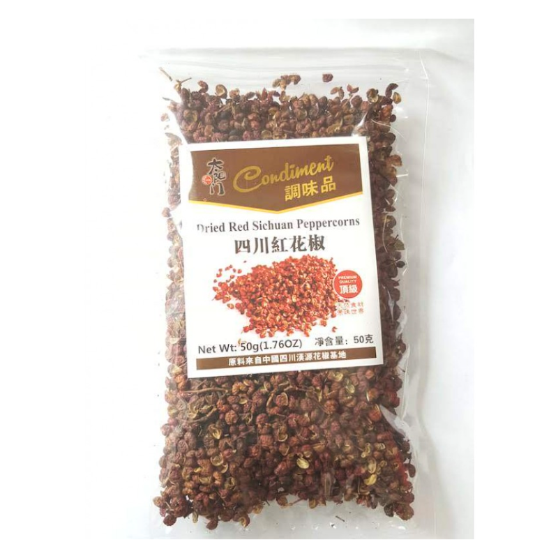 Sichuan Peppercorns - Red, 50g